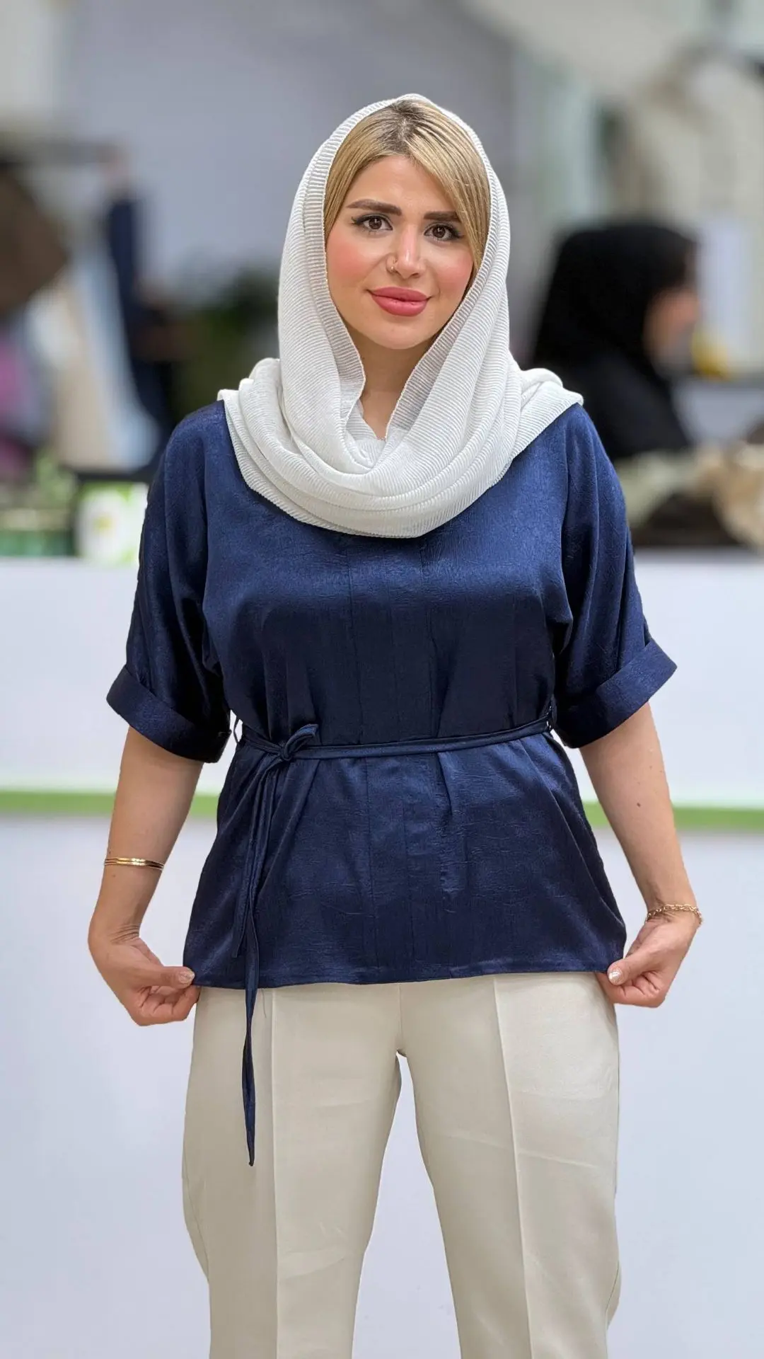 شومیز ساتن هلیا